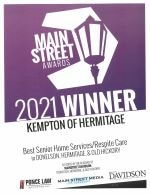 2021 Main Street Award winner logo